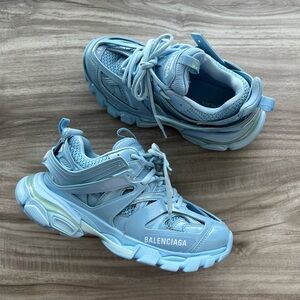 Balenciaga Track Sneaker Clear Sole - Light Blue Size 7 Women’s ( EU 37)